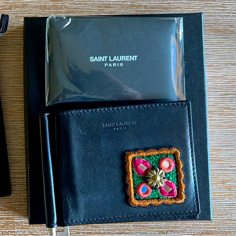 Saint Laurent Card Holder w/ Money Clip